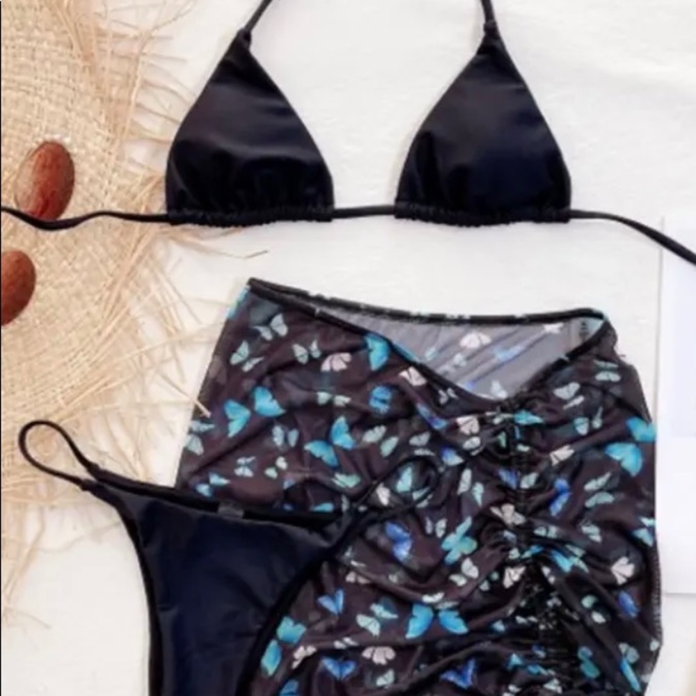 Butterfly 3 Piece Bikini Set